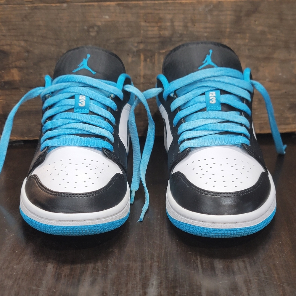 Nike Air Jordan 1 Low SE "Laser Blue" Mens 8 Wmns 9.5 Great Condition. - Picture 5 of 16